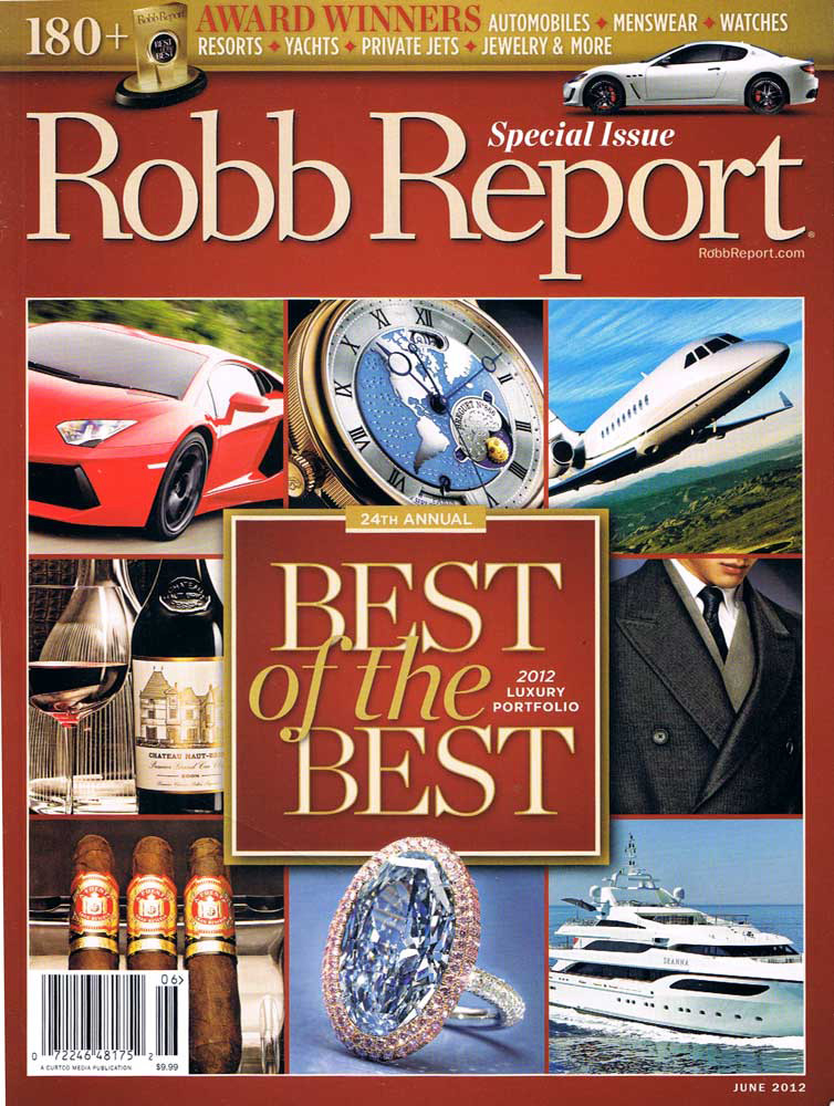 Robb Report Best of the Best 2012