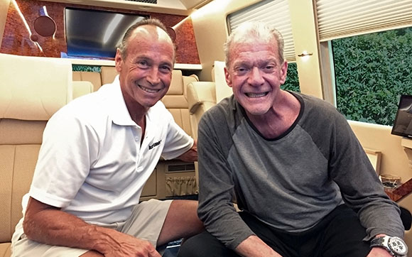 Jim Irsay, owner of the Indianapolis Colts, Becker Sprinter Jet Van