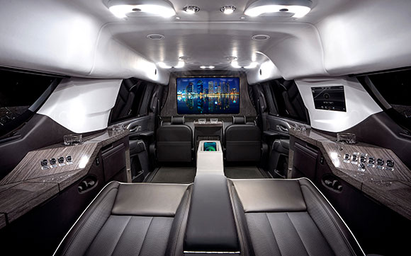 2021 Becker 30” Stretched AWD Sport Model Cadillac Escalade ESV (Vehicle conversion completed early 2023)