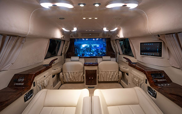 2015 Cadillac Escalade ESV. (2020 renovation with a completely new rear interior and electronics!)